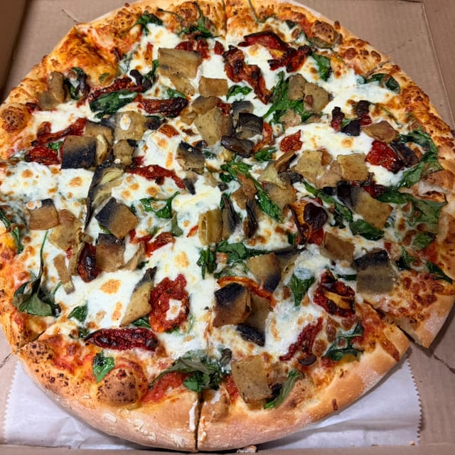 The Melanzana Pizza.