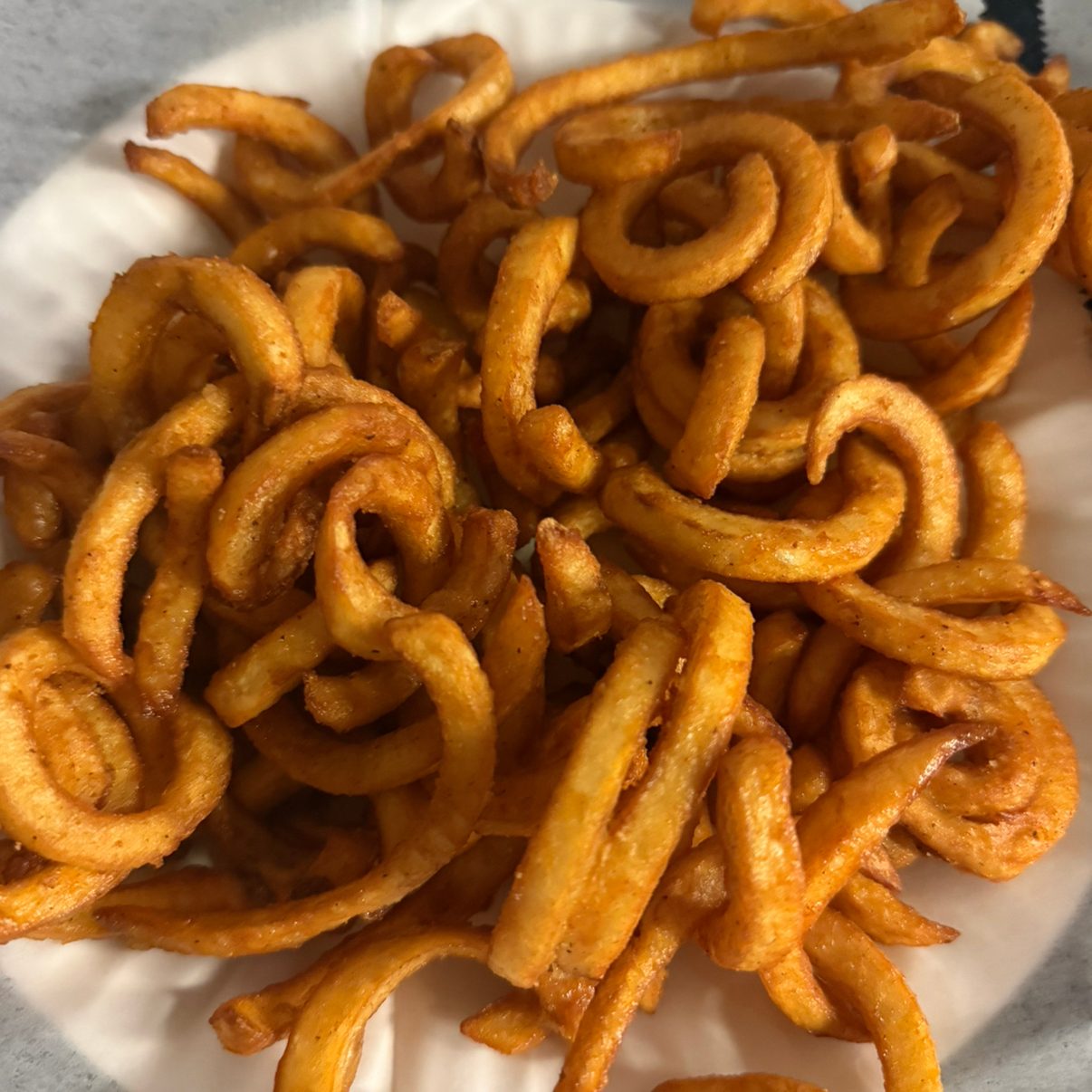 Seasoned Curly Fries.