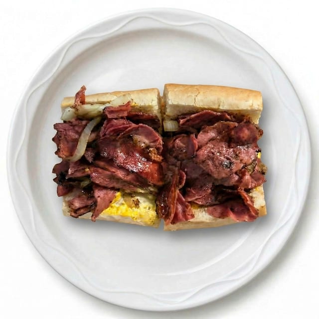 Hot Pastrami Sub.